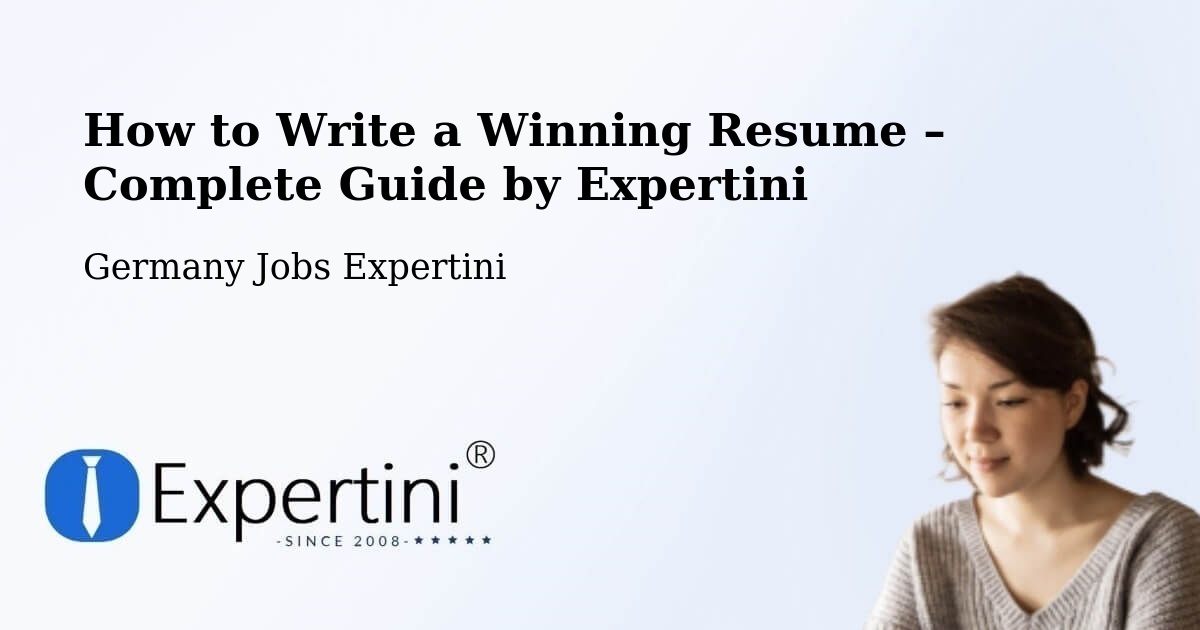 Resume Writing Guide for Job Seekers – Wallenhorst - Wallenhorst, Germany Jobs Expertini