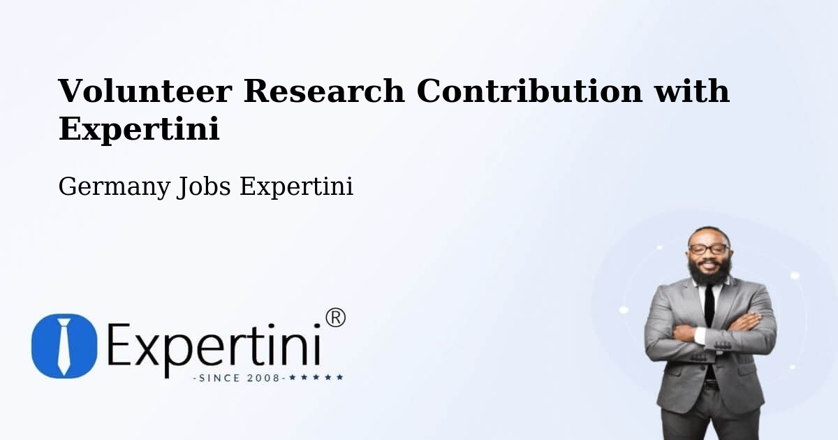 Volunteer Research Contribution Program – Wallenhorst - Germany Jobs Expertini